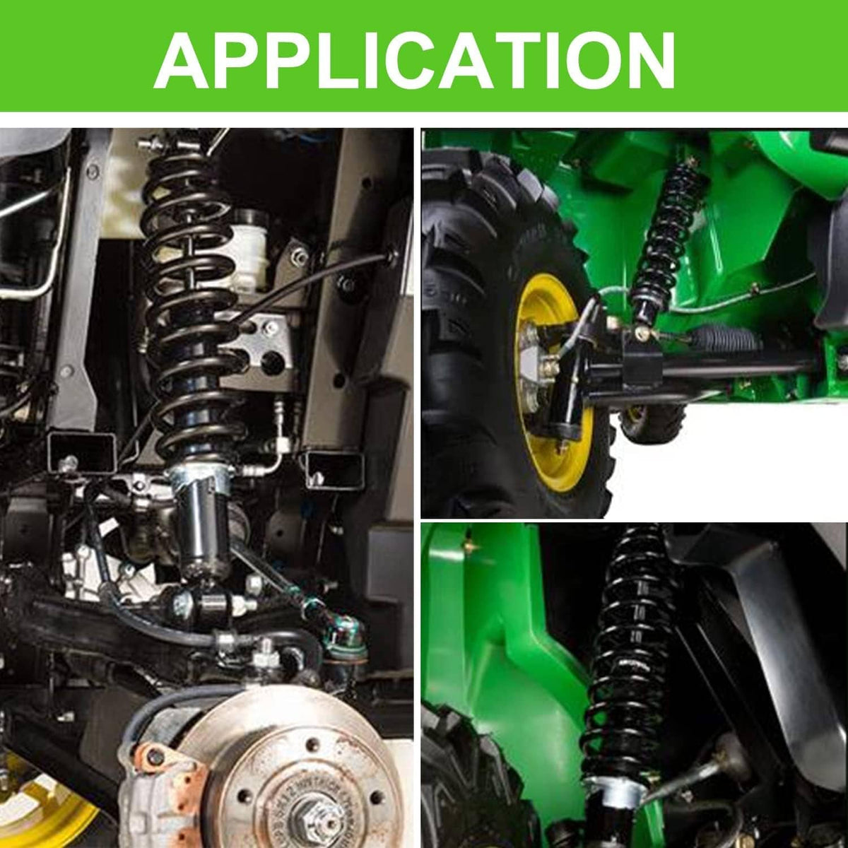 Solidspare Front Suspension Heavy Duty Shock Absorber Kit For John Deere AM130448 Gator TX