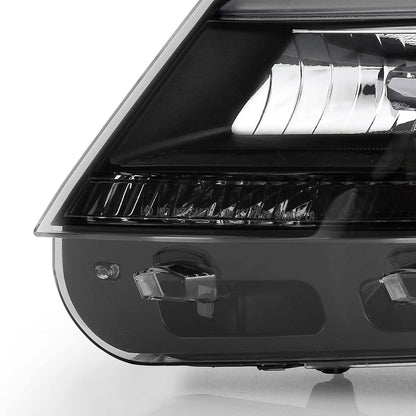 Solidspare Left & Right Side Headlights Assembly w/LED DRL For 2016-2019 Ford Explorer New