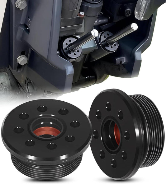 Solid Spare 2PC 64E-43821-01-00 Screw Trim Cap Cylinder W/Seal For Yamaha 115-250HP Outboard