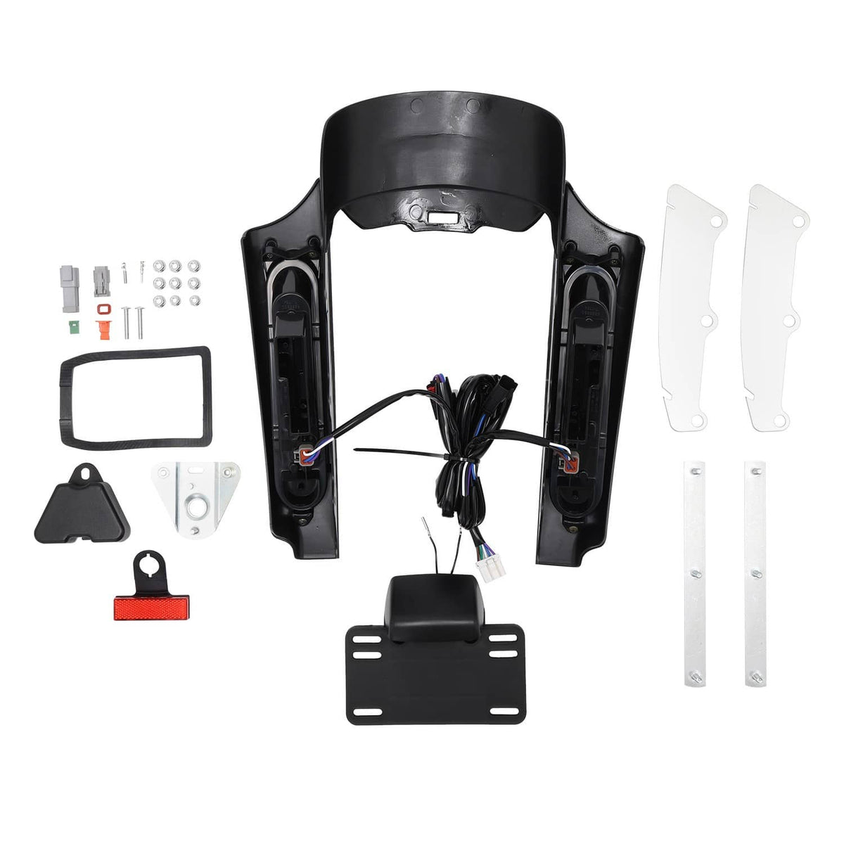 Solidspare Rear Fender Fascia w/LED Tail Light For 2009-13 Harley Street Road Electra Glide