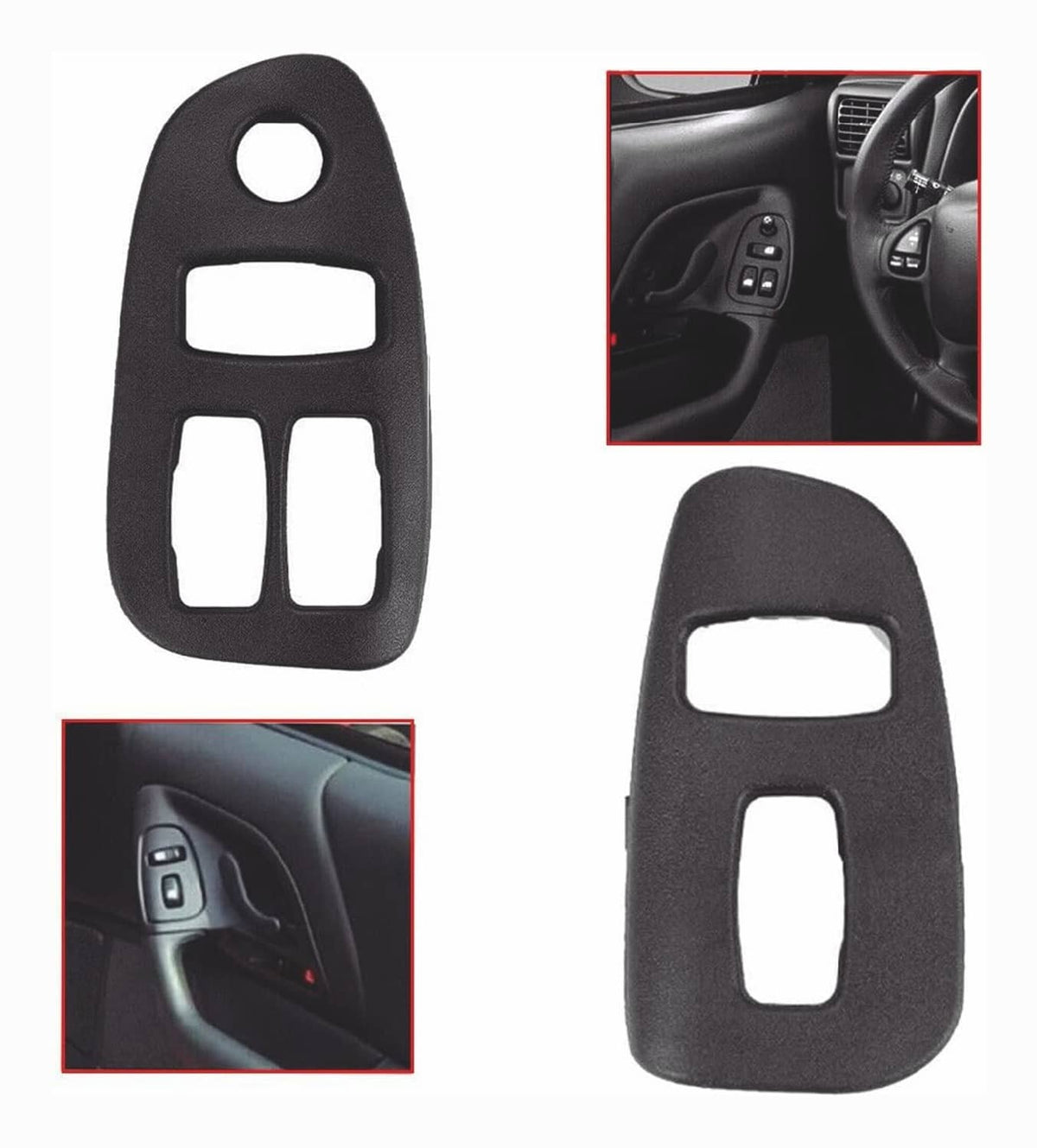 Solid Spare For Chevy Camaro 1993-2002 Window Switch Bezel 10412603 10412604 Pair Set