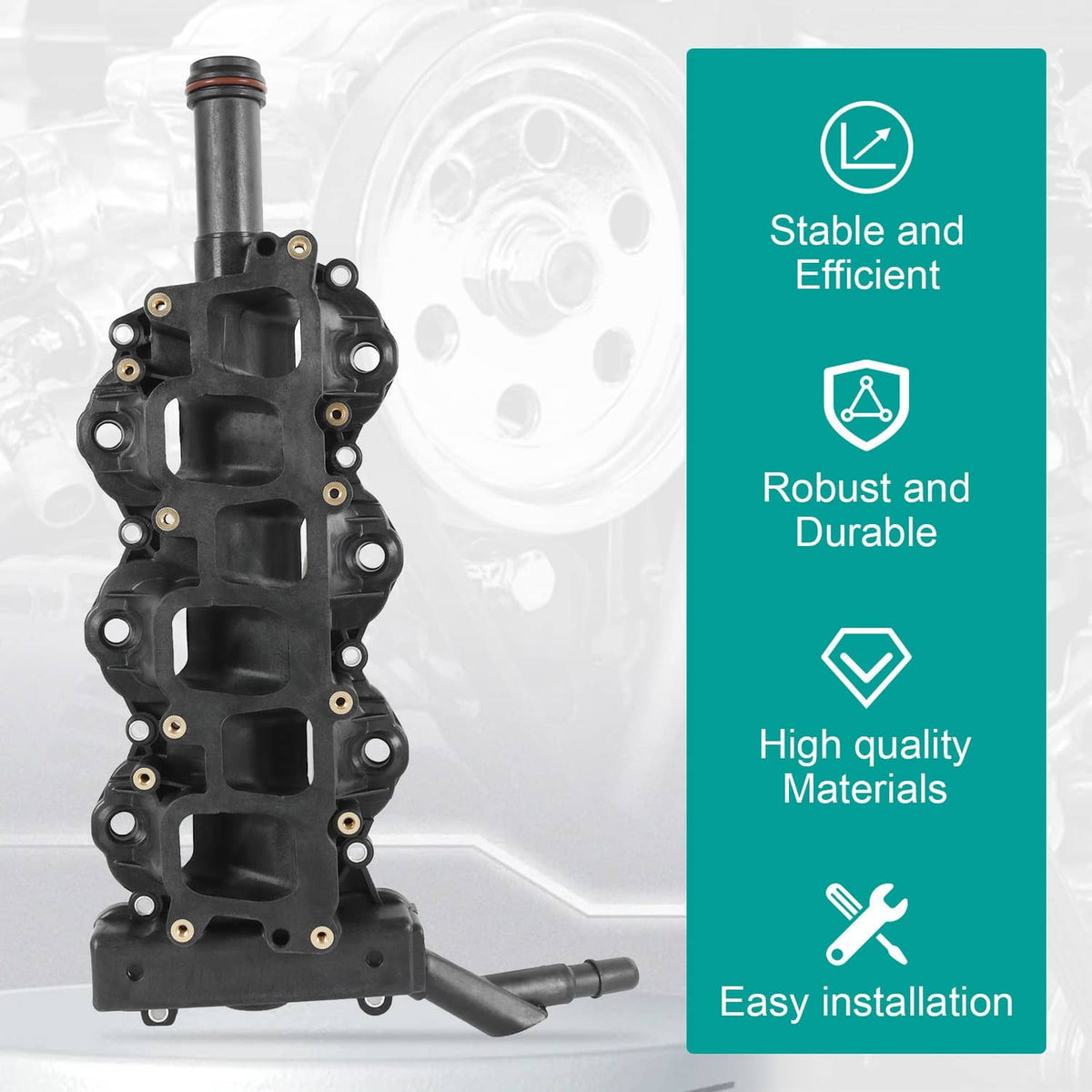 Solidspare Manifold Lower 97278MK For 2011-2022 Ford F150 Intake 3.3L 3.5L 3.7L