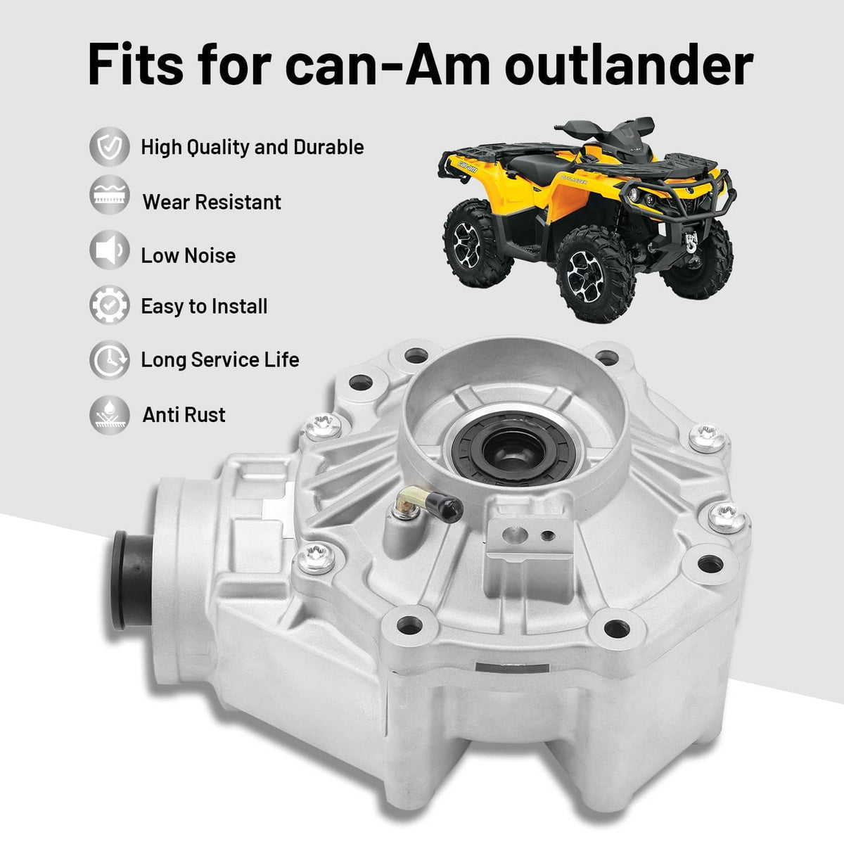 Solidspare For Can-Am Outlander 1000 2013-2018 / 1000R 2018-2021 Rear Differential Diff