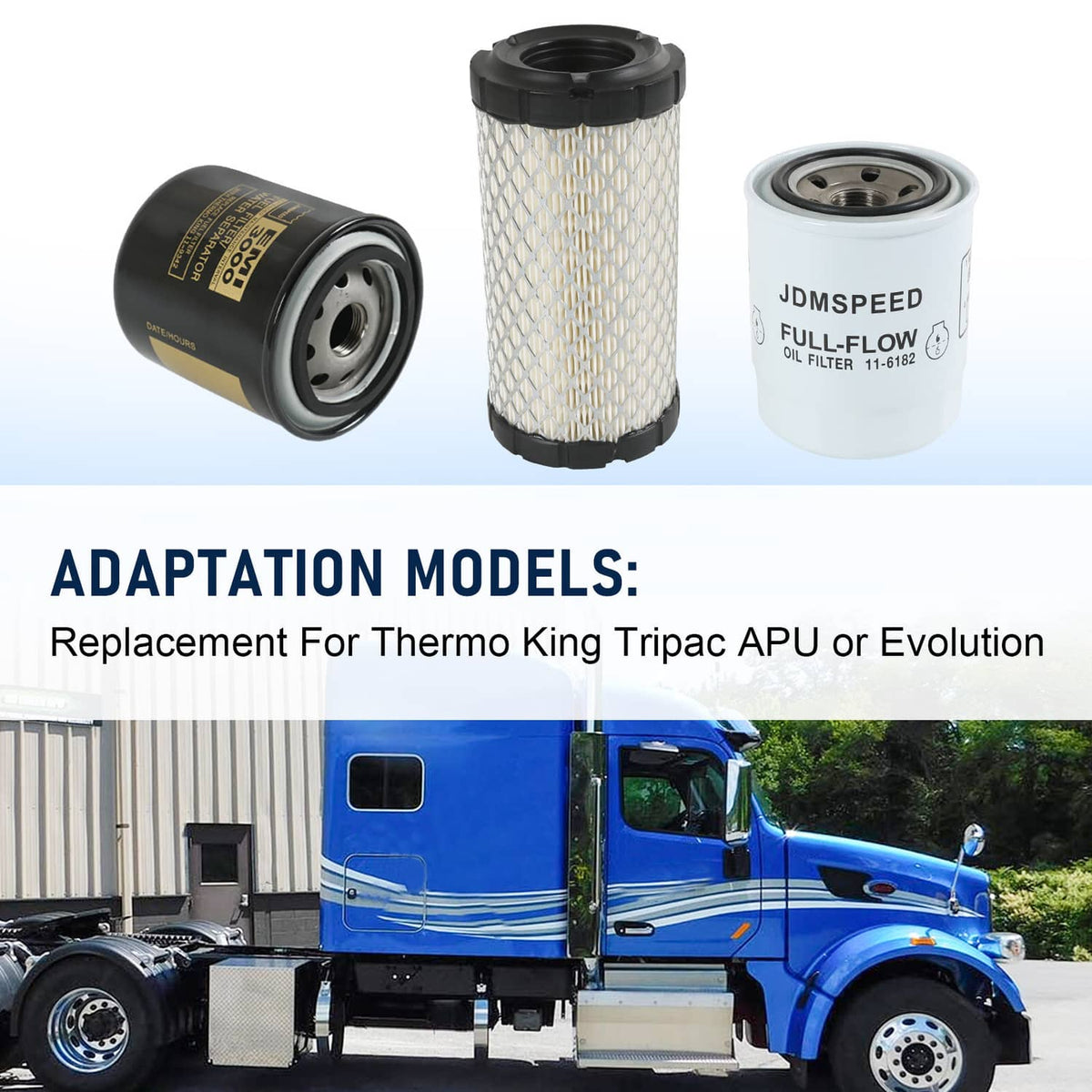 Solidspare 11-6182 11-9059 11-9342 Oil Change Set For Thermo King Tripac APU or Evolution