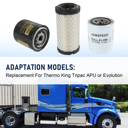 Solidspare 11-6182 11-9059 11-9342 Oil Change Set For Thermo King Tripac APU or Evolution