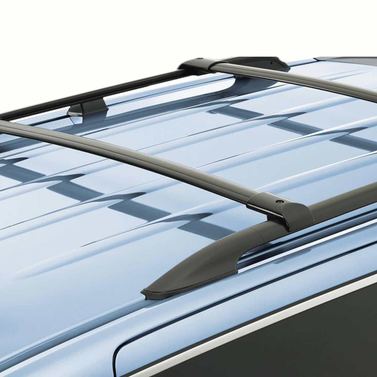 Solidspare Aluminum Roof Rack Top Rail Cross Bar Pair Fits For 2003-2008 Honda Pilot