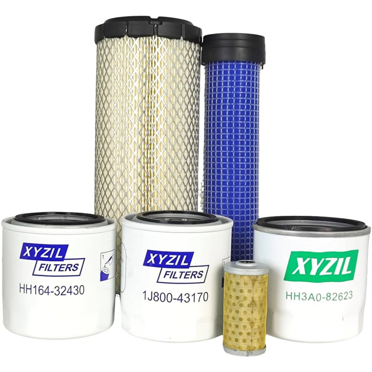 Solid Spare Full Service Filter Kit Fit for Kubota L3901 L3301 w/ D1803 TC620-93230 Engine
