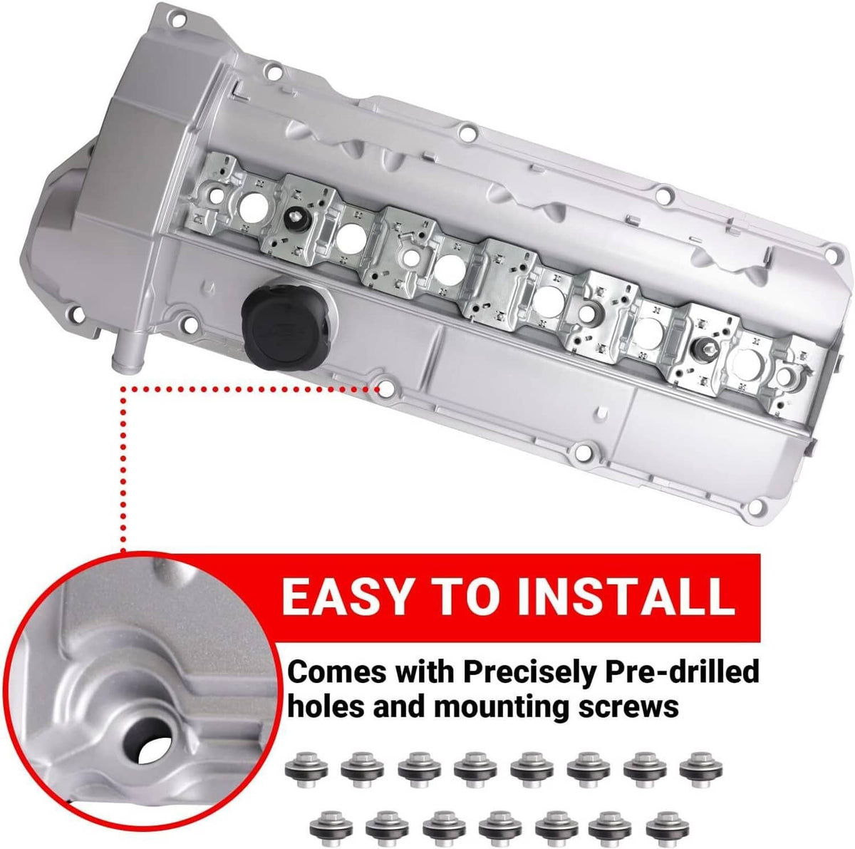 Solidspare Valve Cover Kit for 1996-2000 BMW E36 E39 323is 328is 528i M3 Z3 11121748630