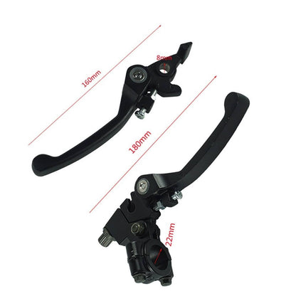 Solidspare US 7/8" Pit dirt bike Handlebar Folding Clutch Brake Handle Kit for 110cc 125cc