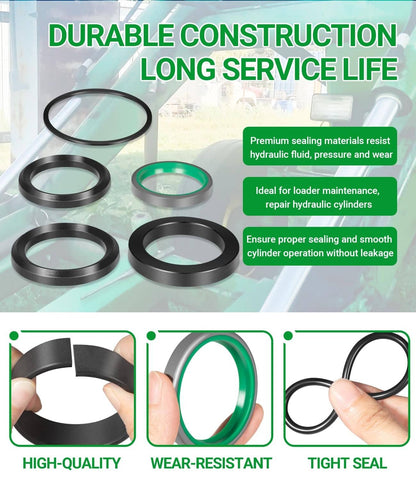 Solid Spare AW16444 Hydraulic Cylinder Seal Kit for John Deere Loader Models 145 146 148 158