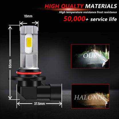 Solidspare 6000K LED Headlight Bulb High & Low Light For 2004-2015 Honda Civic Sedan 4-Door