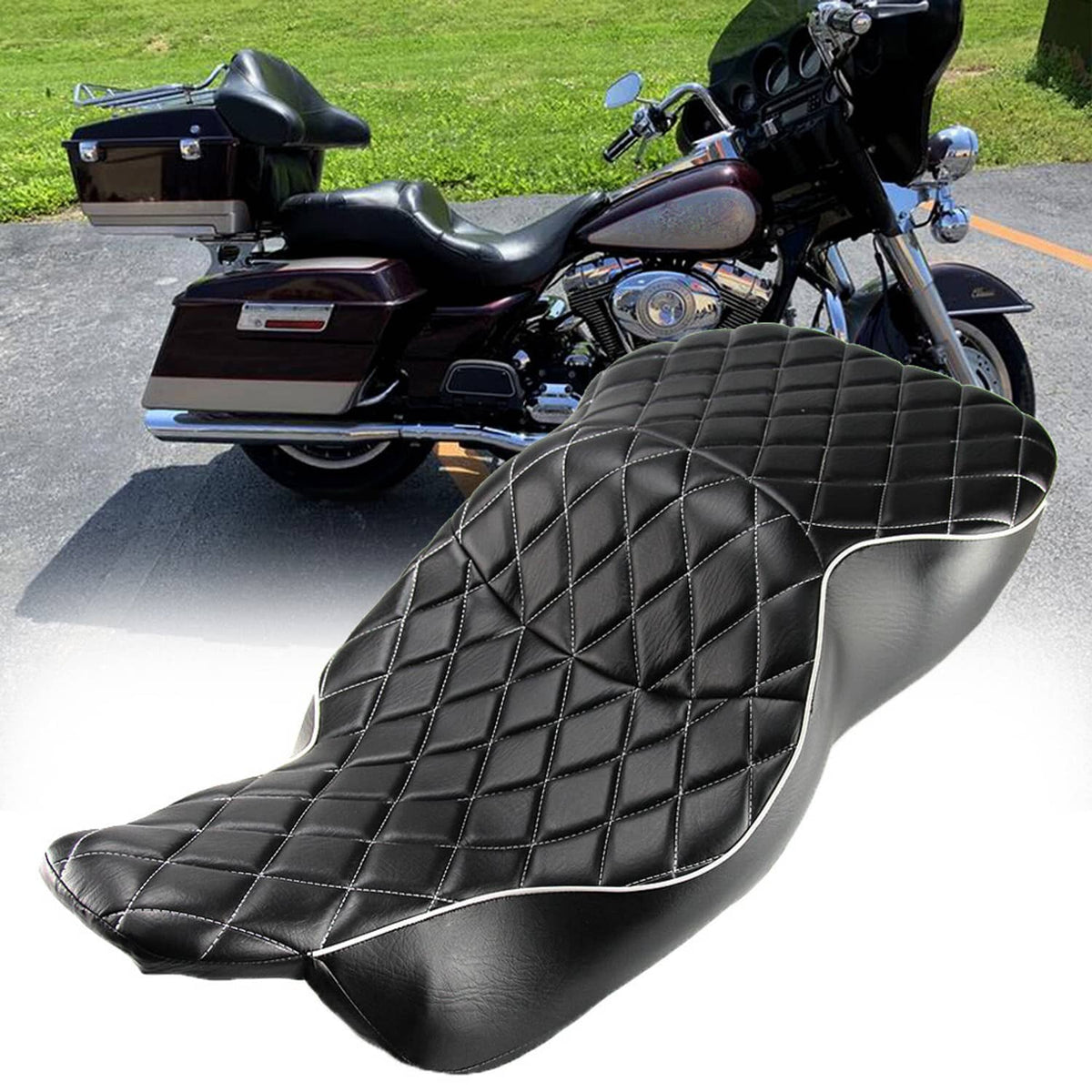 Solidspare Driver & Passenger Seat For 1997-2007 Harley Electra Glide Ultra Classic