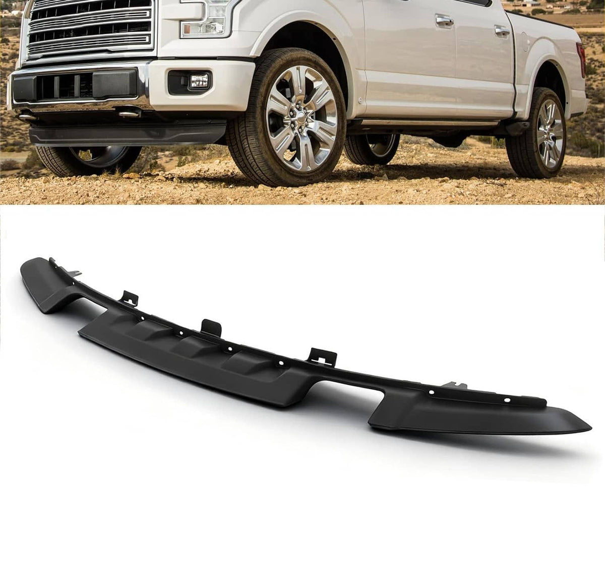 Solidspare New Front Lower Valance Panel Fits For 2015-2017 Ford F-150 HL3Z17626BB Black