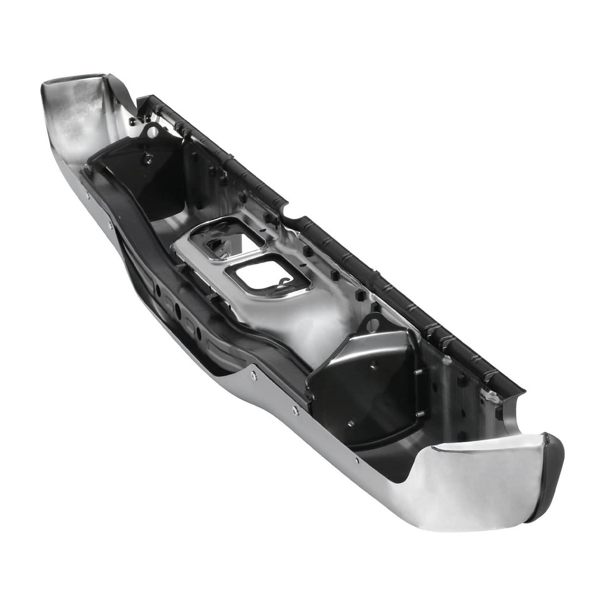 Solidspare Complete Rear Step Bumper Assembly Fit For 2000-2006 Toyota Tundra Chrome Steel