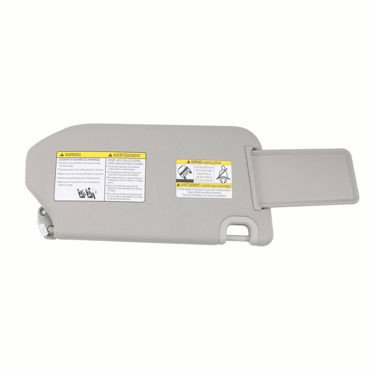 Solidspare Left Driver Side Sun Visor W/Mirror & Light For Nissan Pathfinder 2013-2018