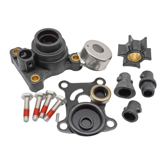 Solid Spare Water Pump Impeller Kit for Johnson Evinrude 9.9-15HP 1974-2007 Replaces 394711