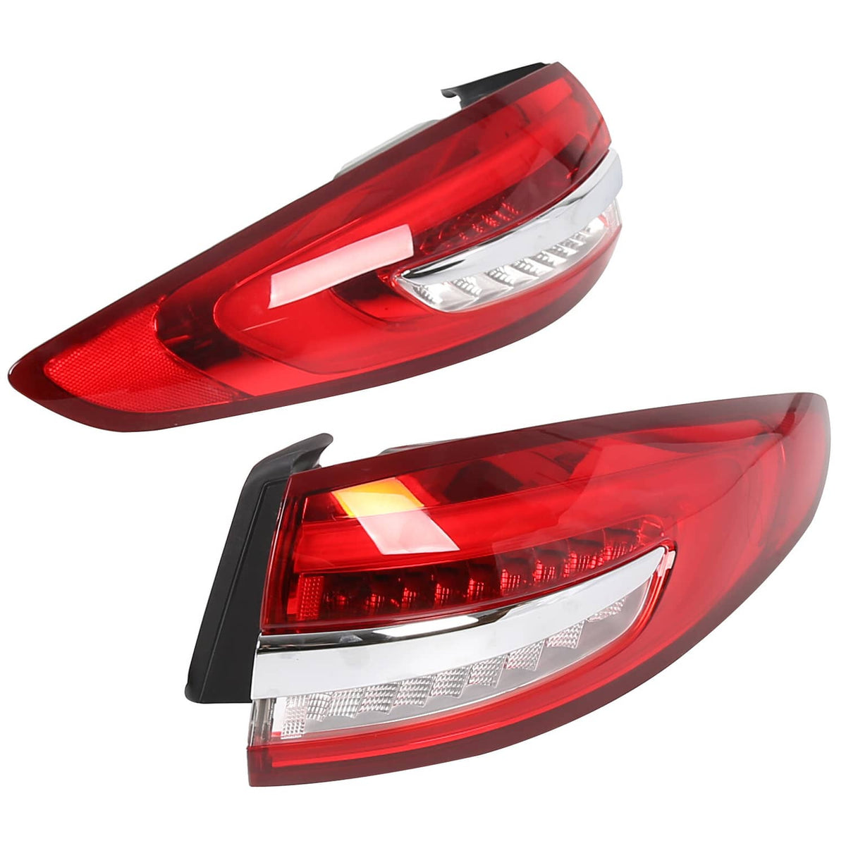 Solid Spare LED Left & Right Tail Lights Lamps Assembly For 2017-2020 2018 2019 Ford Fusion