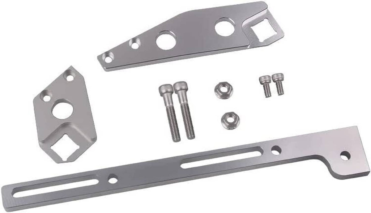 Solidspare Aluminum Silver Throttle Cable Bracket For LS1 Sheet Metal Intake Manifold
