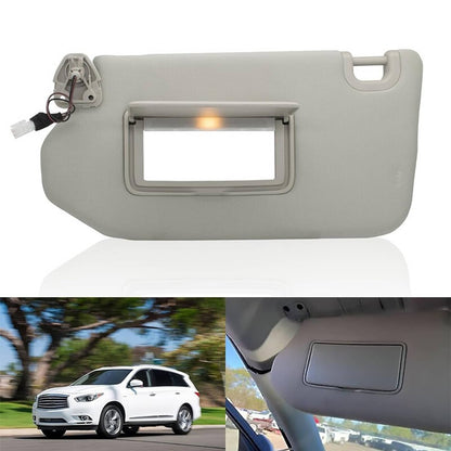 Solidspare Sun Visor With Lamp Left Driver Gray for 2013-2018 Nissan Pathfinder 96401-9PB0A
