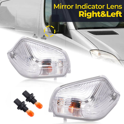 Solid Spare Pair Side Mirror Indicator Light w/Bulb For Mercedes Benz Sprinter W906 2006-21