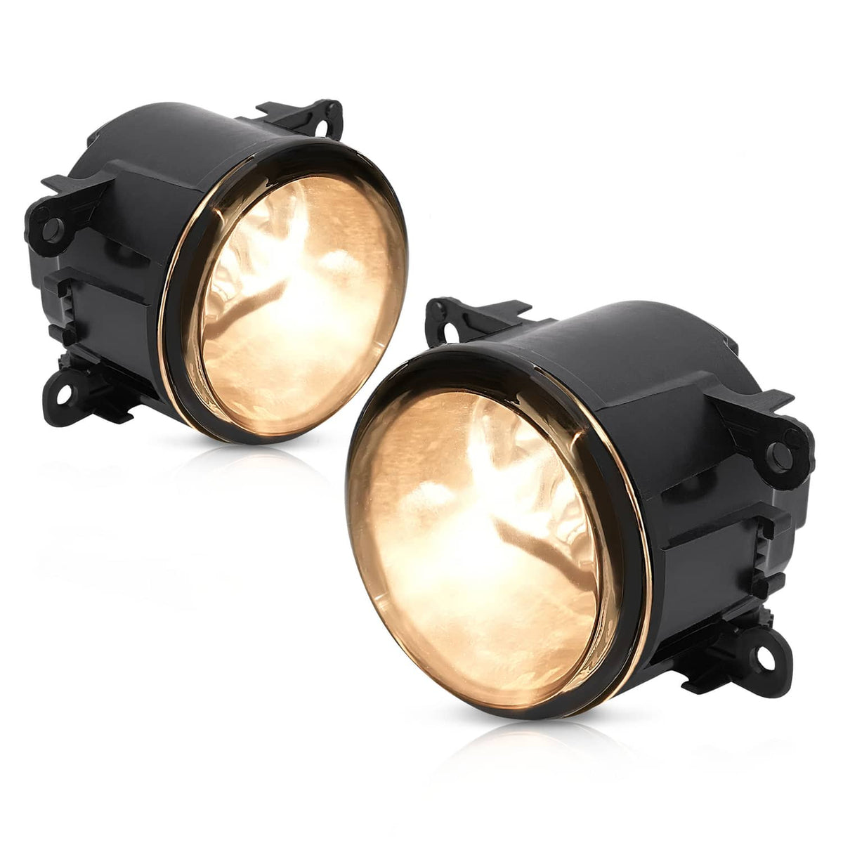 Solid Spare For Honda Pilot 2012-2015 Clear Lens Fog Lights Bumper Lamps w/Bulbs LH+RH 12-15