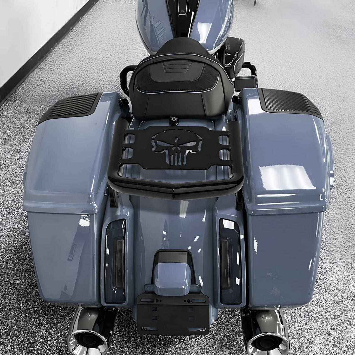Solidspare Black Detachable Luggage Rack for 2009-2024 Harley Street Road Glide Road King