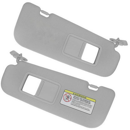 Solidspare Pair Driver & Passenger Side Sun Visor w/mirror For Hyundai Veloster 2012-2015