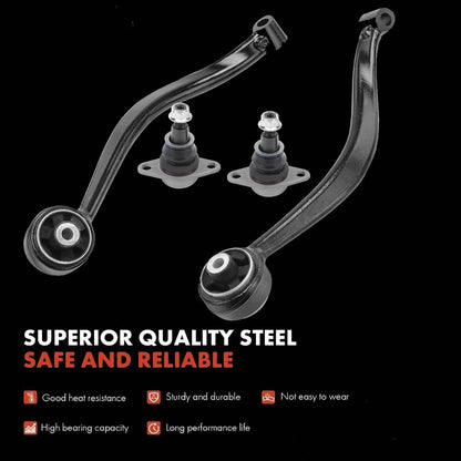Solidspare 6x For 2011-18 BMW X3 X4 Front Lower Control Arm Ball Joint Suspension Kit Black