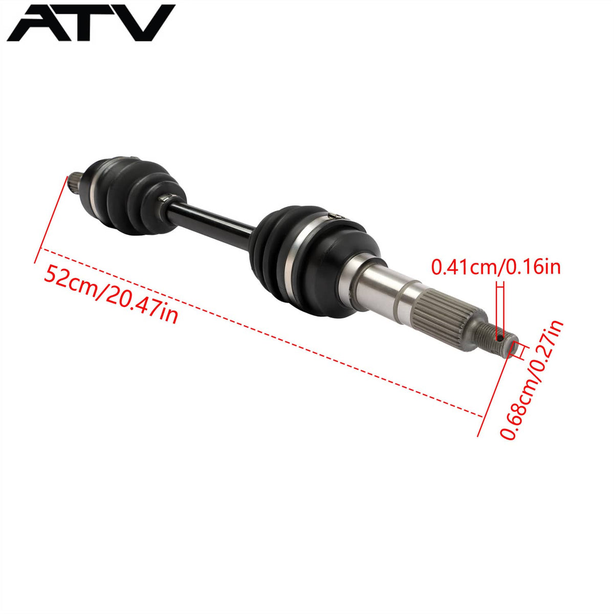 Solidspare For Yamaha BIG BEAR 350 YFM 1989-1997 Front Right and Left CV Axles Drive Shaft