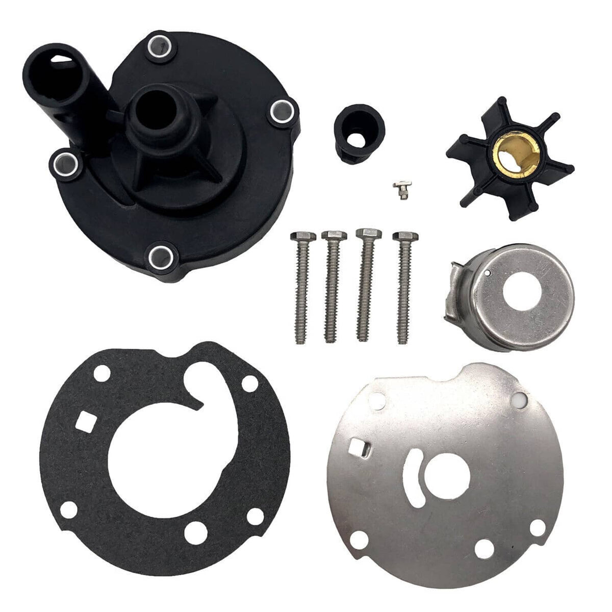 Solid Spare Water Pump Impeller Repair Kit 778166 391391 382797 For Johnson 5.5HP 6HP 7.5HP