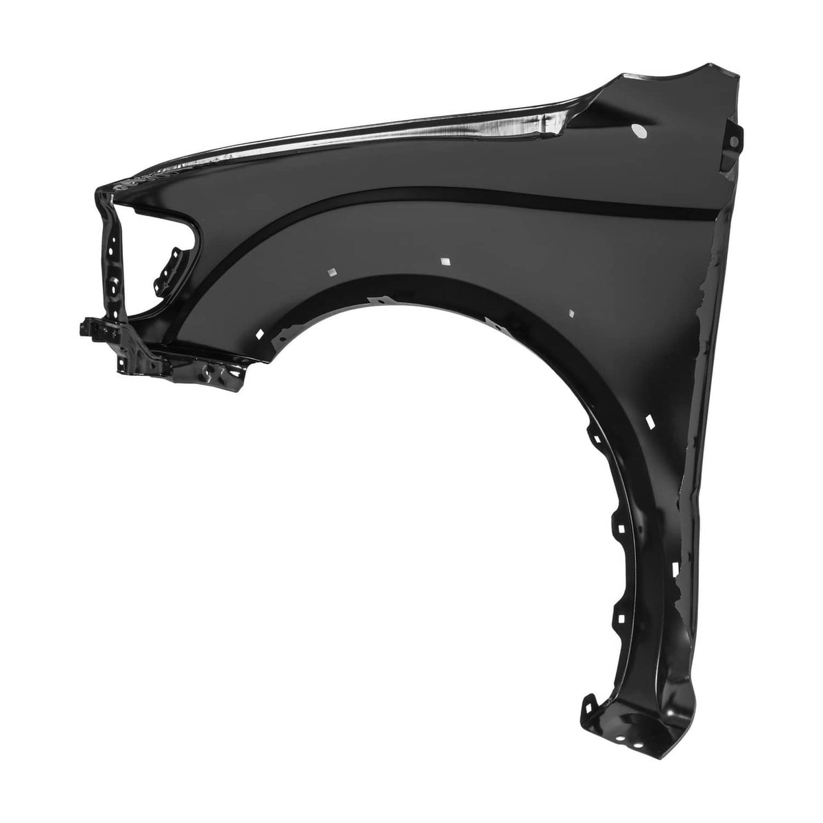 Solid Spare Front Fender For 2001-2004 Toyota Tacoma Passenger Side Black Steel TO1241188