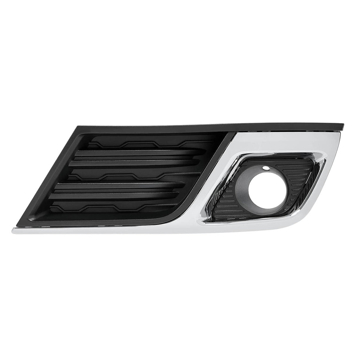 Solid Spare Fog Light Bezel Cover Trim Front Left Black Chrome For Chevy Traverse 2013-2017