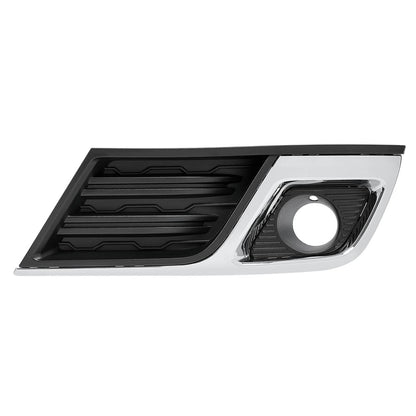 Solid Spare Fog Light Bezel Cover Trim Front Left Black Chrome For Chevy Traverse 2013-2017