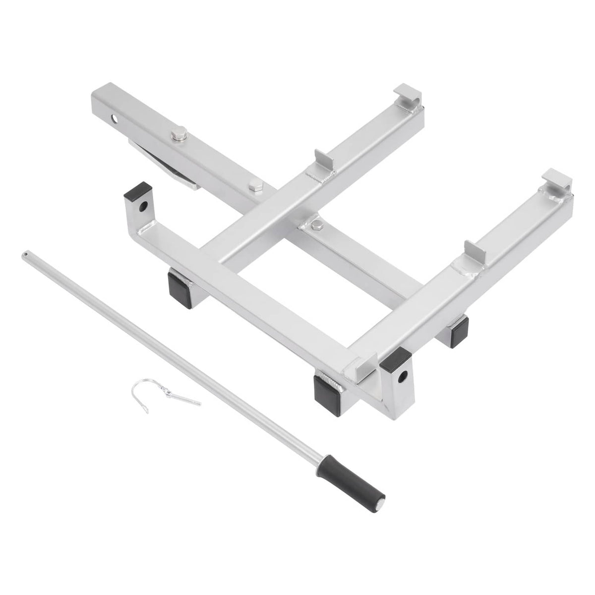 Solid Spare 2" Receiver Aluminum Fishing Cart Caddy Hitch Mount Bracket For Outdoor Hauling