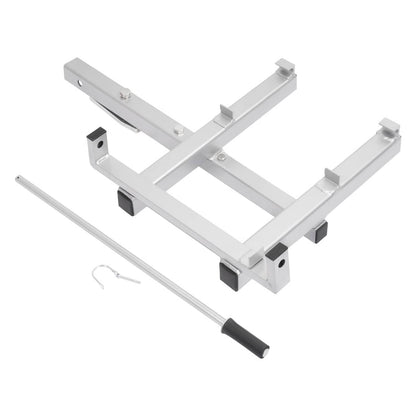 Solid Spare 2" Receiver Aluminum Fishing Cart Caddy Hitch Mount Bracket For Outdoor Hauling