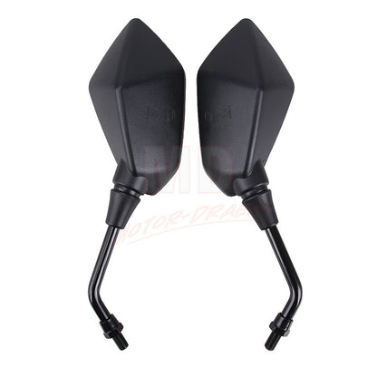 Solidspare Pair 7/8" Motorcycle Rear View Side Mirrors For Suzuki Honda Kawasaki Handle Bar
