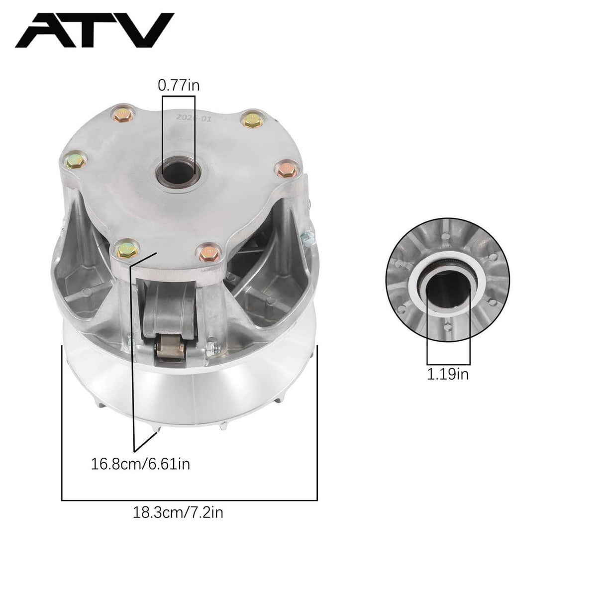 Solidspare For Polaris Ranger 1000 Base Performance Primary Drive Clutch 2020 2021-2023 ATV