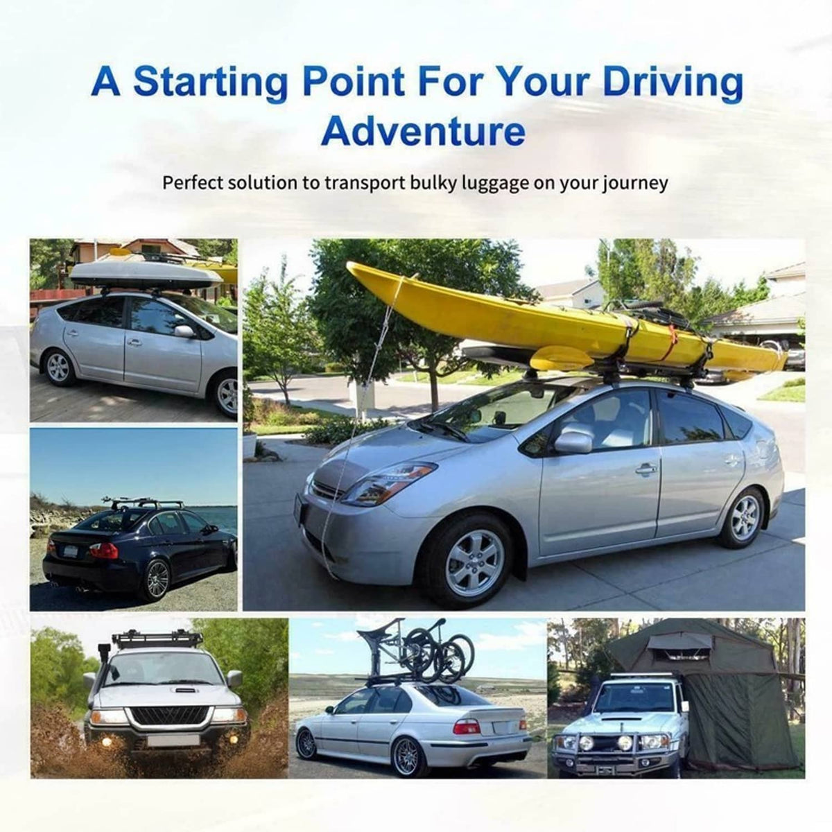 Solidspare For Toyota Corolla Hatchback Car Top Roof Rack Cross Bar Luggage Cargo Carrier