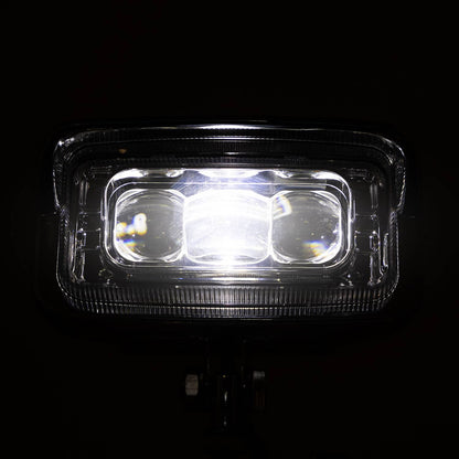 Solidspare Squared LED Headlight with Hi/Lo Beam For Harley Honda Chopper Bobber Custom