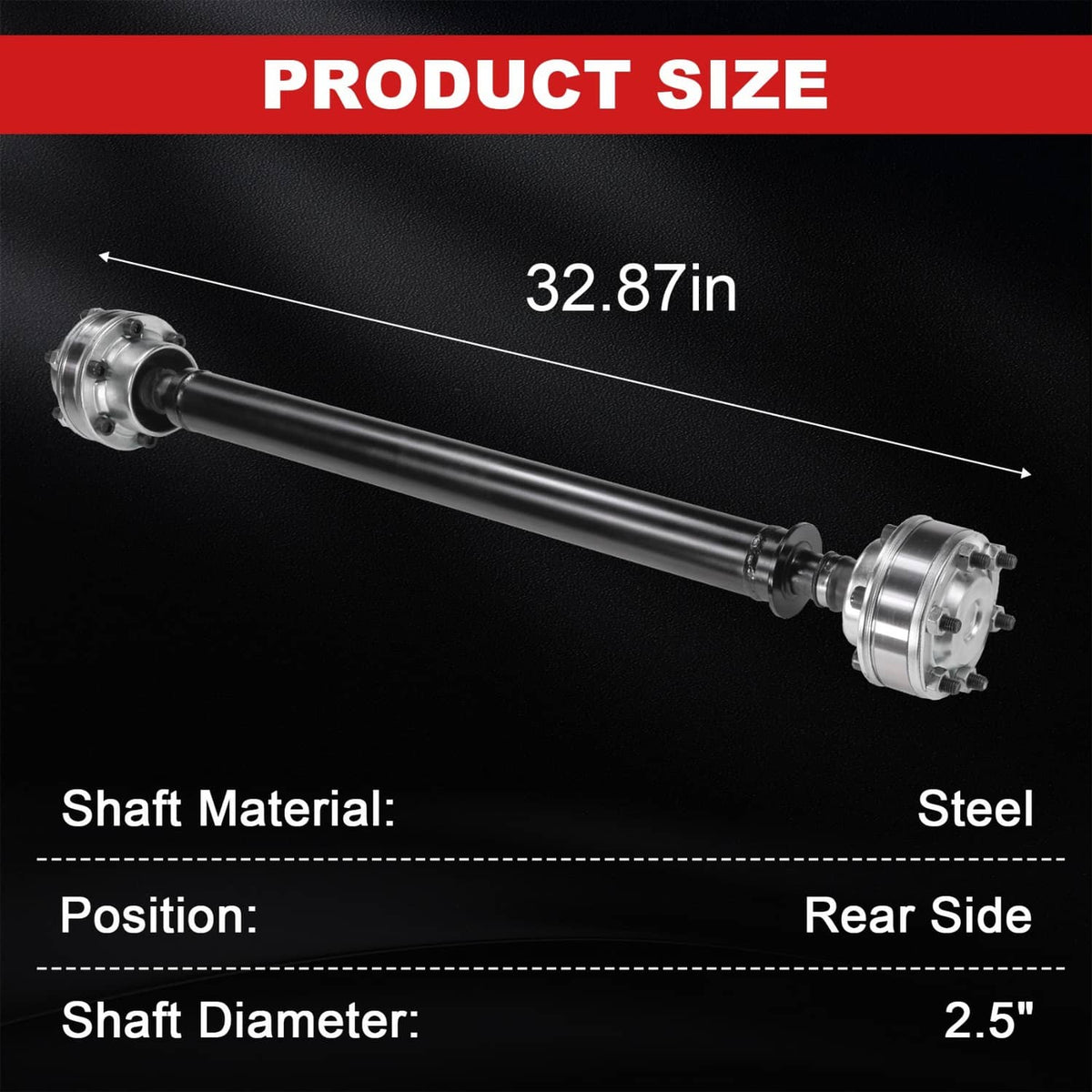 Solidspare Front Driveshaft Prop Shaft NEW For Ford F-150 F150 Expedition Navigator 5.0L V8