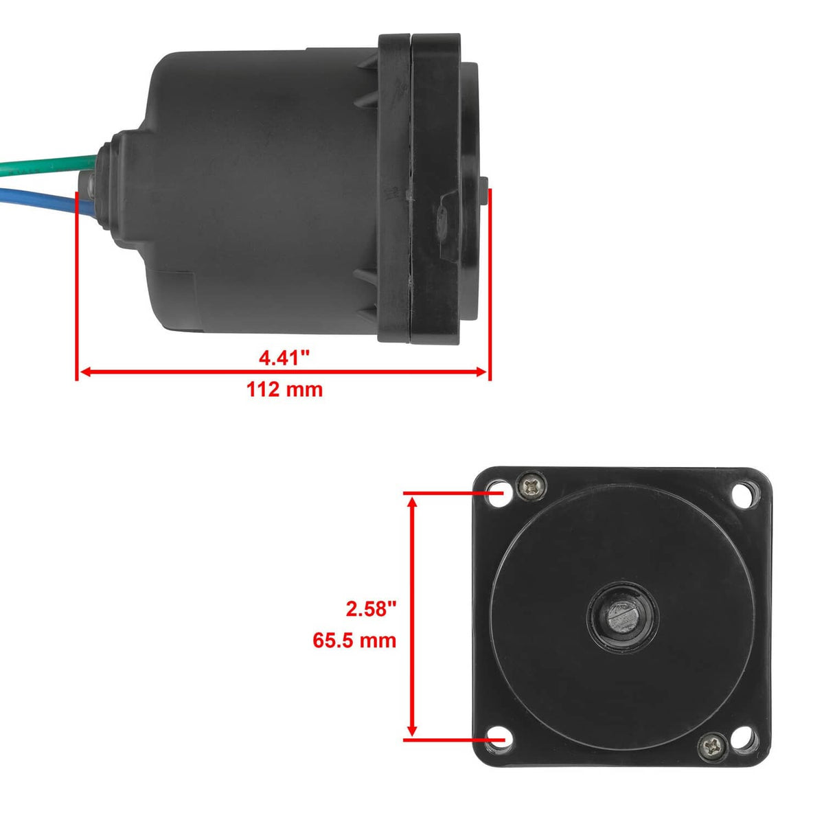 Solid Spare TILT TRIM MOTOR FOR YAMAHA F115TLR 2000-2011 64E-43880-02-00 5036732 67H-43880
