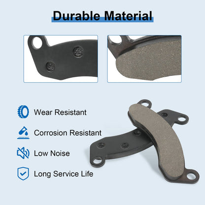 Solidspare 4Pcs 10k 12k Trailer Axle Disc Brake Pad Kit for Dexter K71-180-00 Pad Set