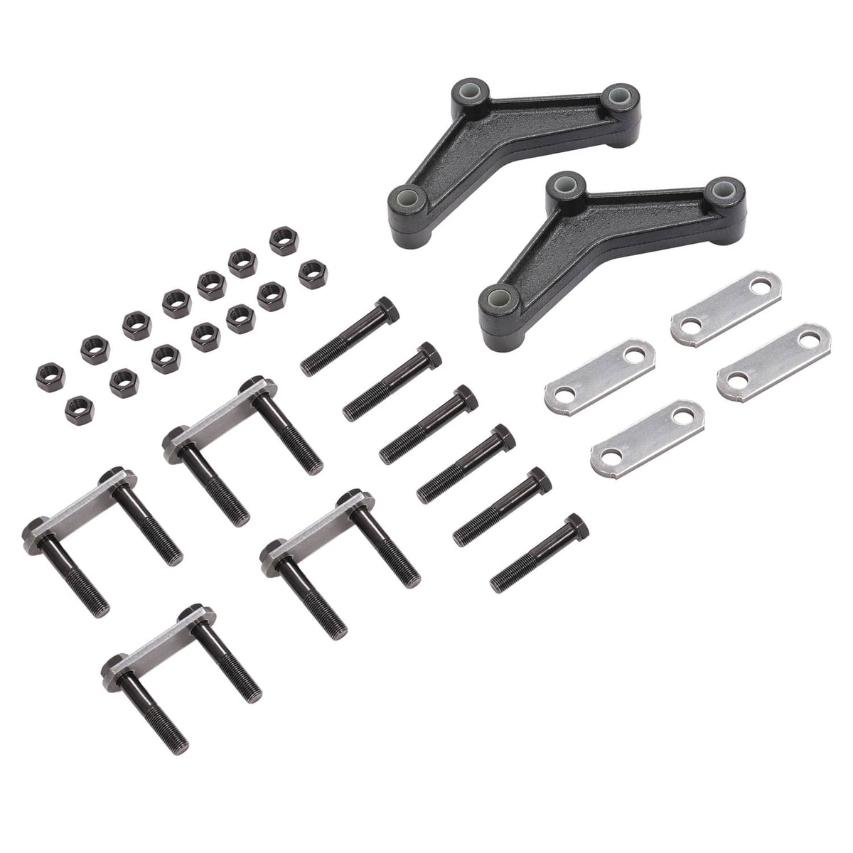 Solidspare Springs Tandem For 1 3/4" wide Leaf Springs Trailer Axle Suspension Shackle Kit
