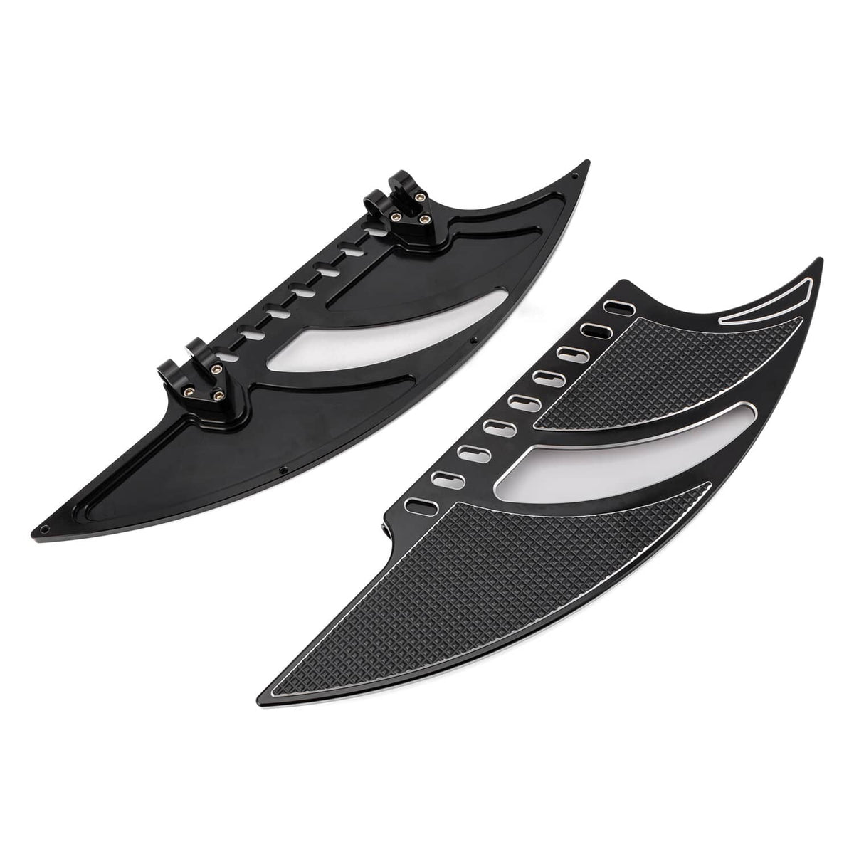 Solidspare For Harley Road Electra Street Glide Front Driver + Rear Passenger Floorboards