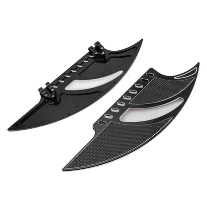 Solidspare For Harley Road Electra Street Glide Front Driver + Rear Passenger Floorboards