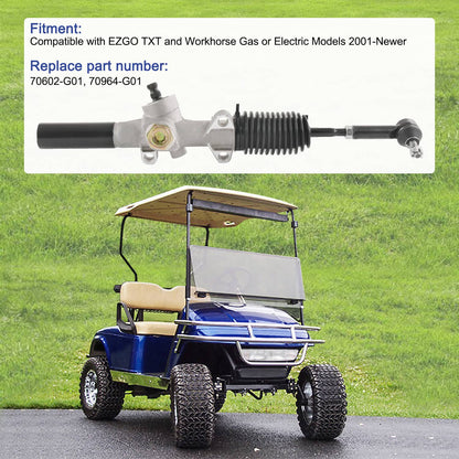 Solidspare Steering Gear Box Rack & Pinion Fits 2001-up EZGO Golf Cart TXT 70602G01