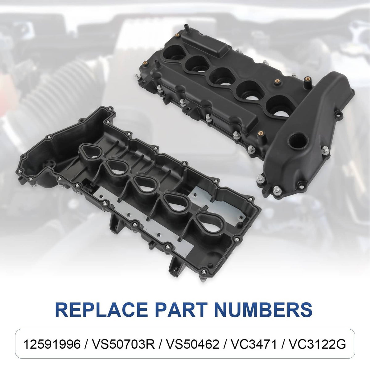 Solidspare Valve Cover For 2004-2006 Chevrolet Colorado GMC Canyon 06 Hummer H3 Isuzu I-350