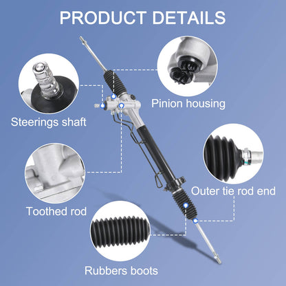 Solidspare Power Steering Rack and Pinion for 1997 1998-2001 Toyota Camry Camry Lexus ES300