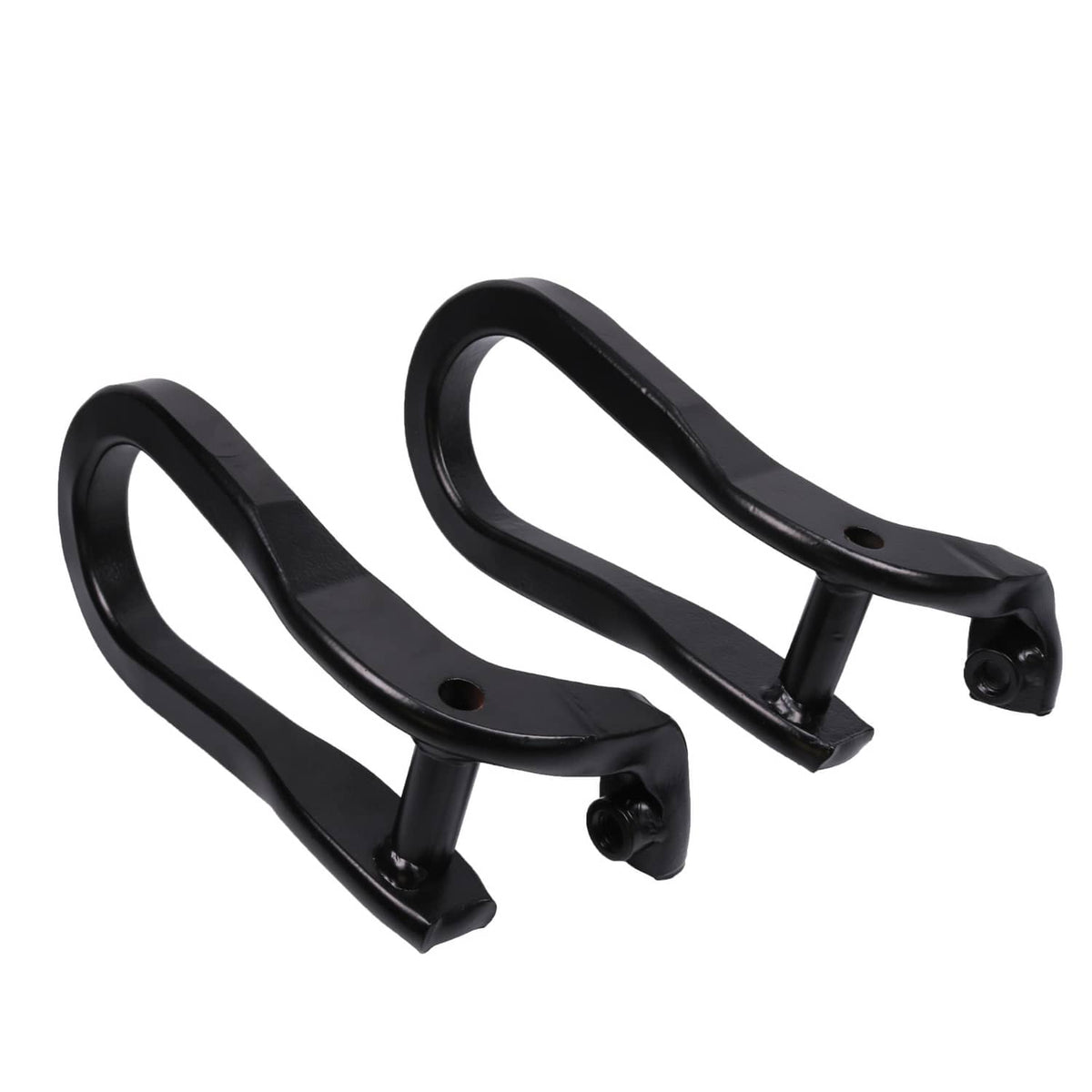 Solidspare Pair Black Tow Hooks Kit 84072464 For 2015-2019 Silverado Sierra 2500HD & 3500HD