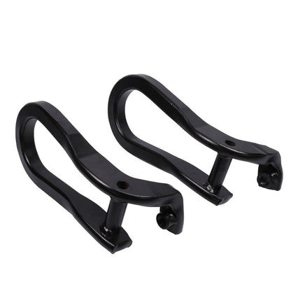 Solidspare Pair Black Tow Hooks Kit 84072464 For 2015-2019 Silverado Sierra 2500HD & 3500HD